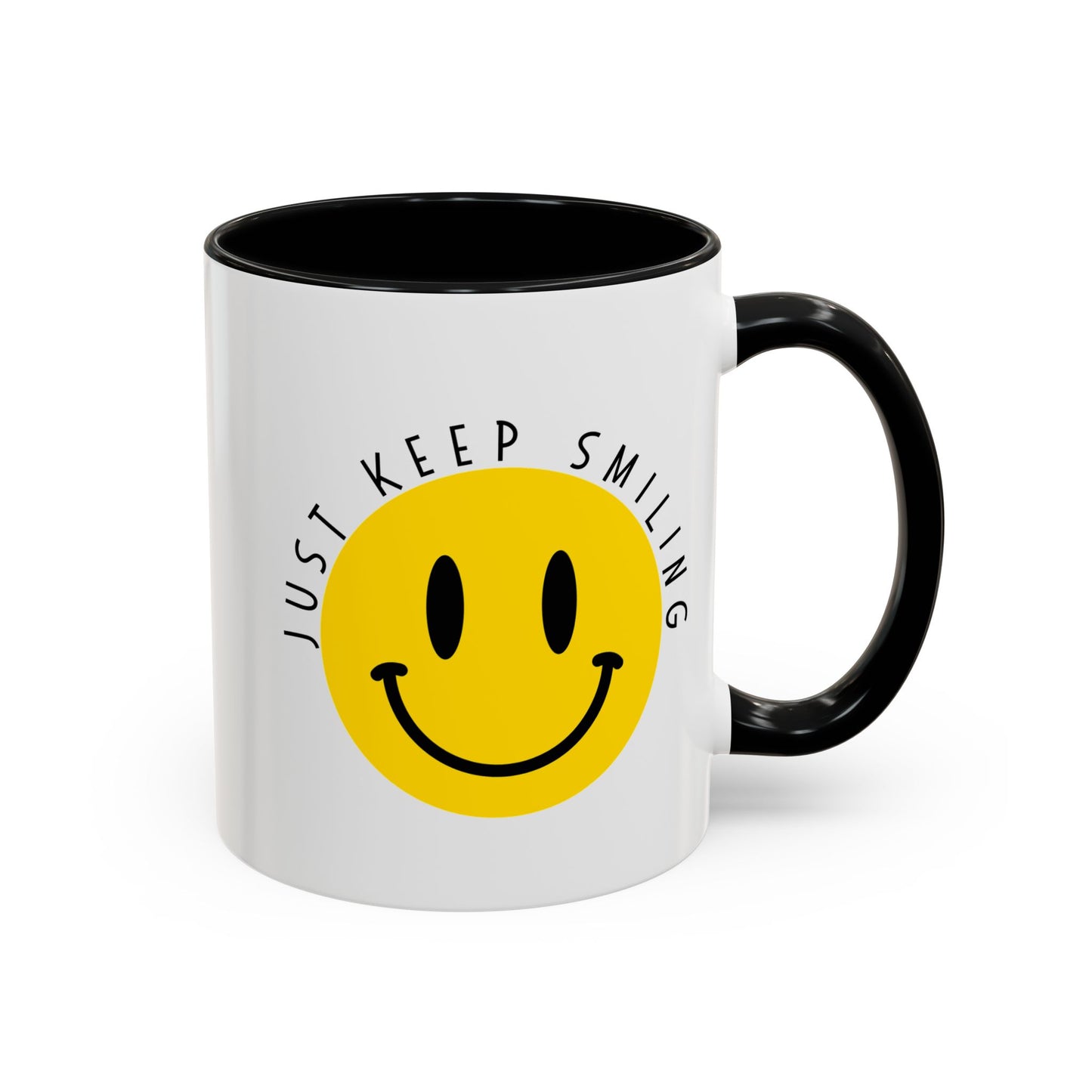 Keep Smiling Accent Coffee Mug (11, 15oz)