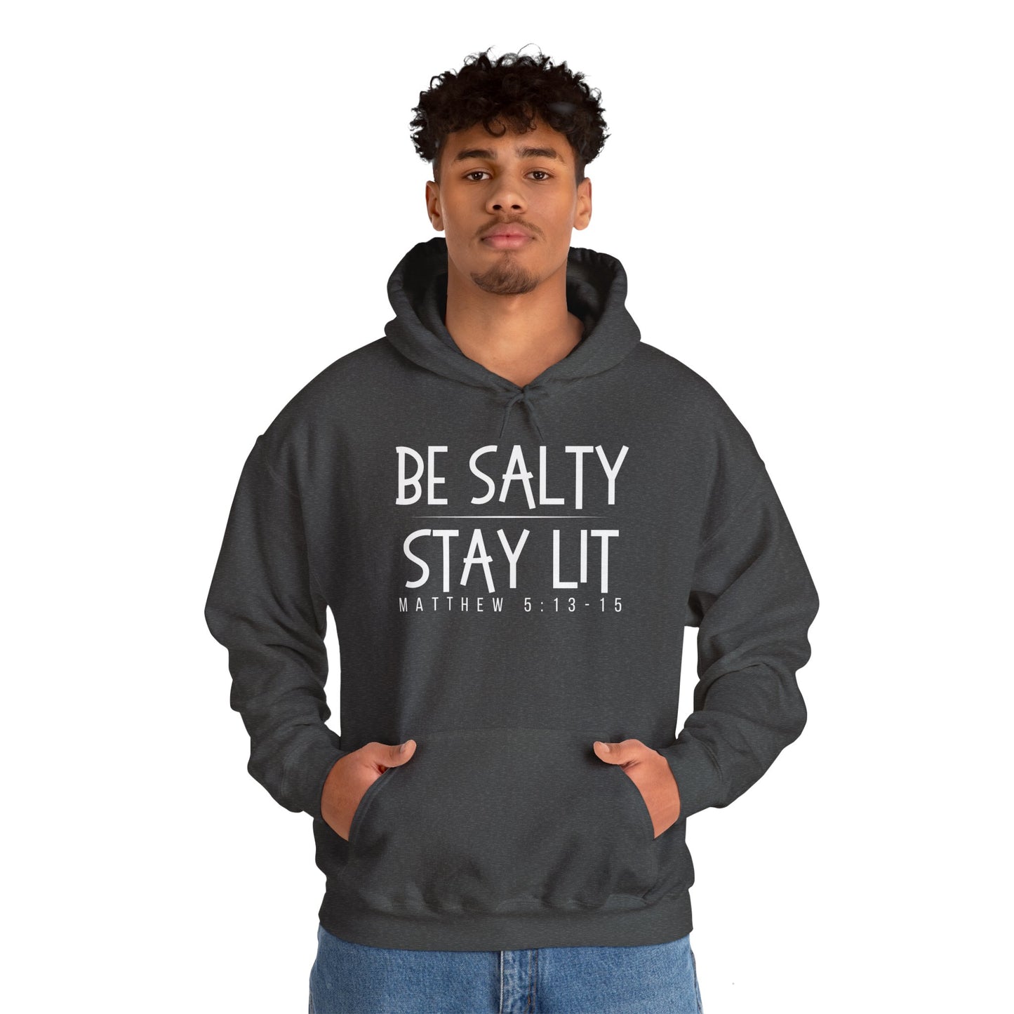 Be Salty Stay Lit Unisex Heavy Blend™ Hooded Sweatshirt