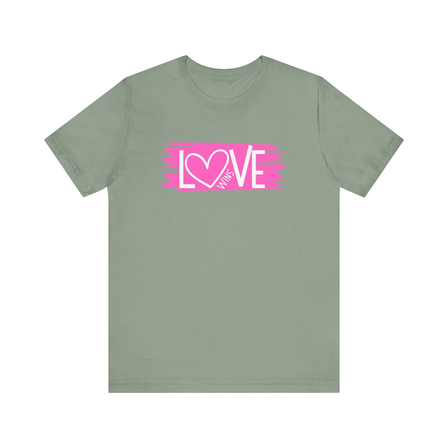 "Love Wins" Short Sleeve Tee - Wear it Boldly to Sat it Loudly!