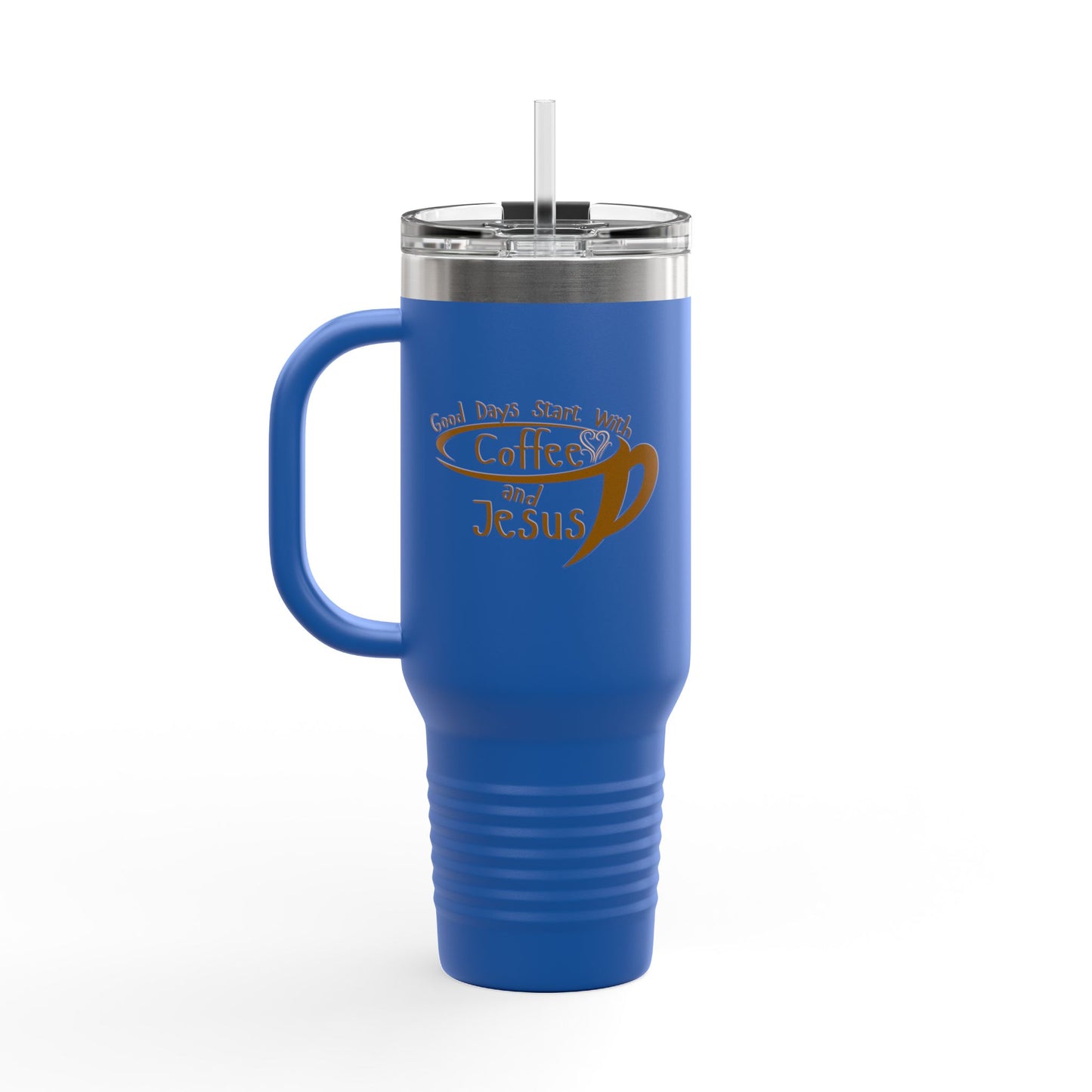 Coffee and Jesus - Insulated Travel Mug, 40oz