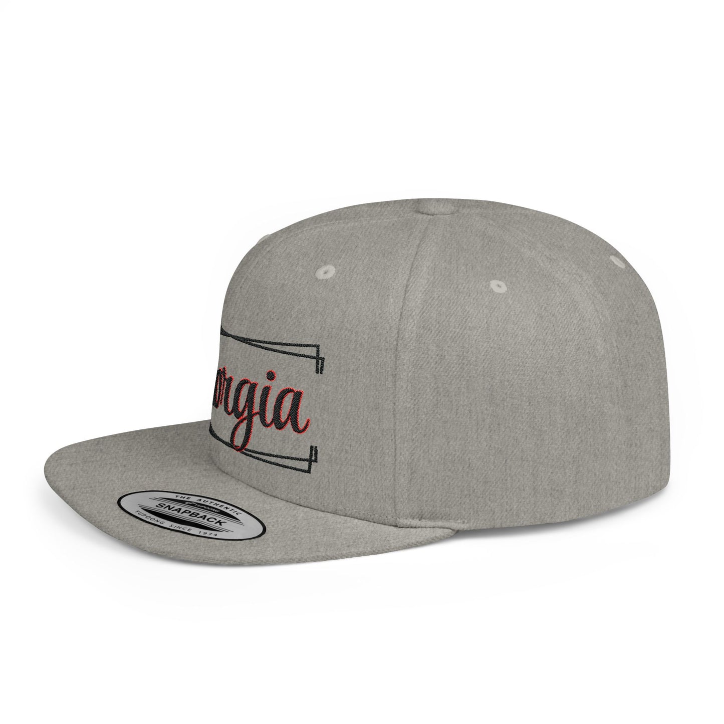 GEORGIA (framed) Flat Bill Snapback