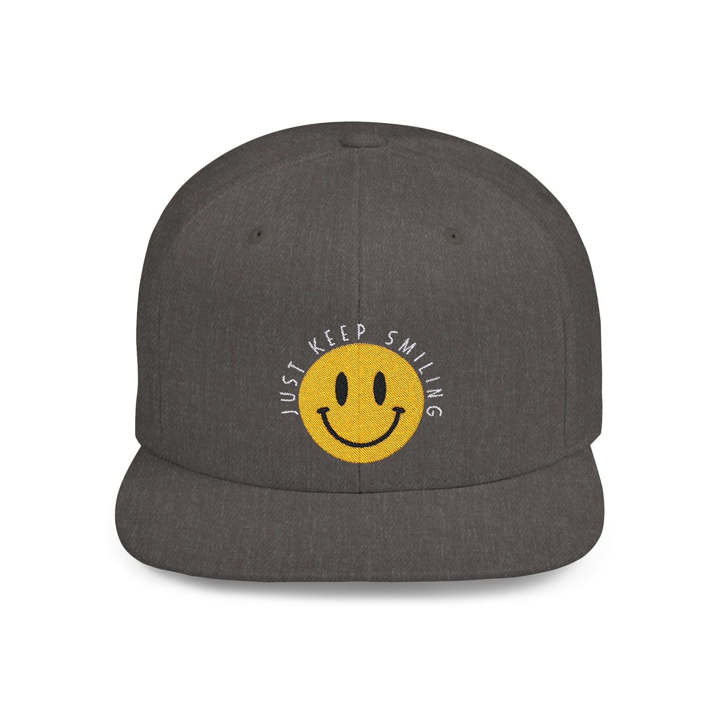 Snapback Cap - Just Keep Smiling Positive Vibes