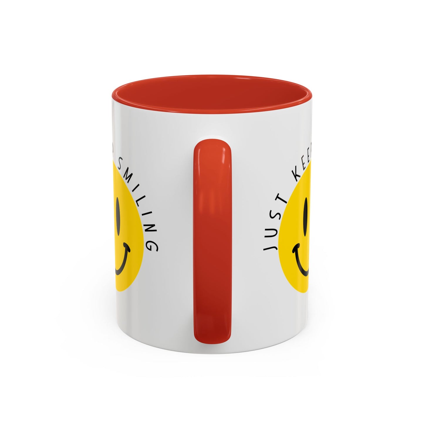 Keep Smiling Accent Coffee Mug (11, 15oz)