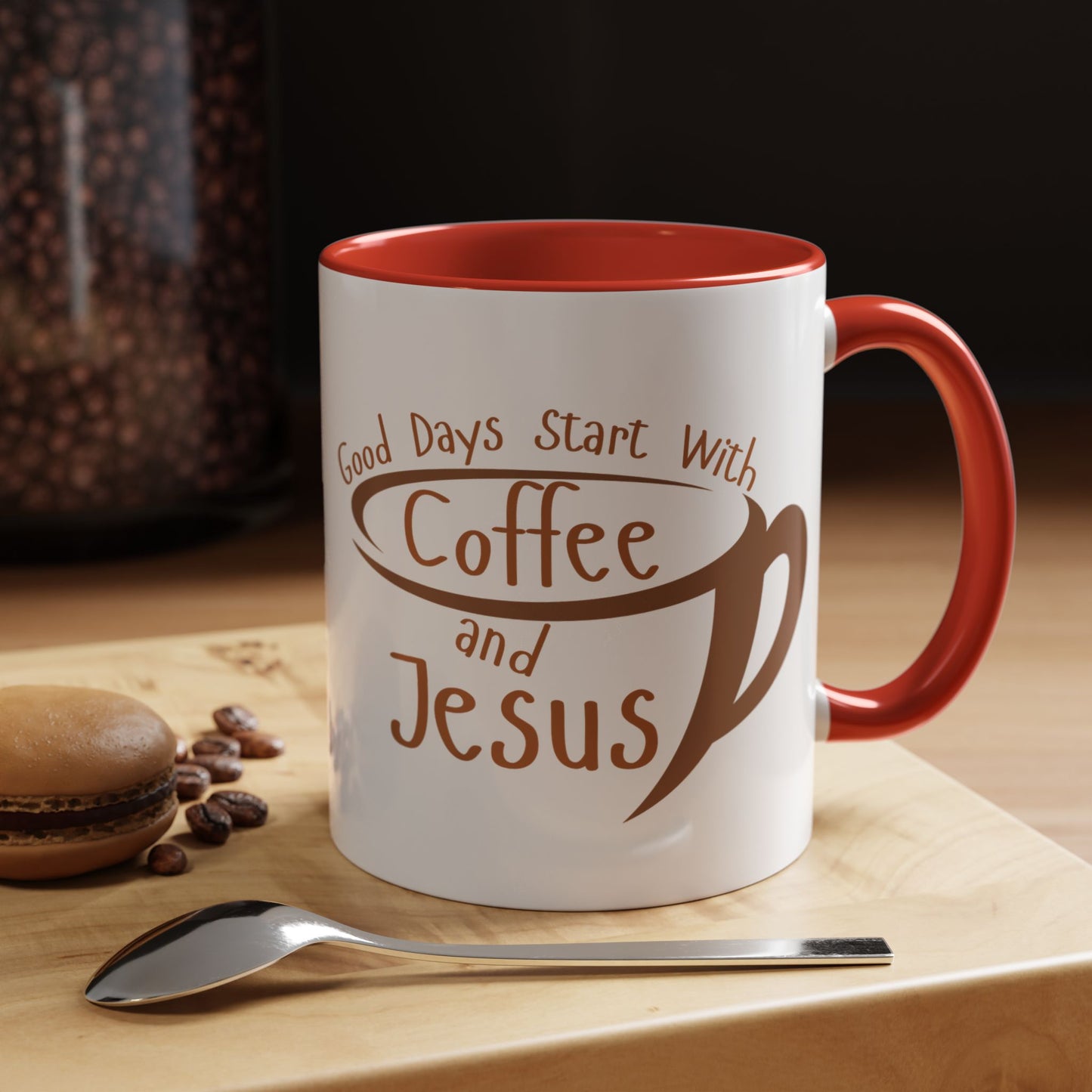 Coffee and Jesus Mug Accent Coffee Mug (11, 15oz)