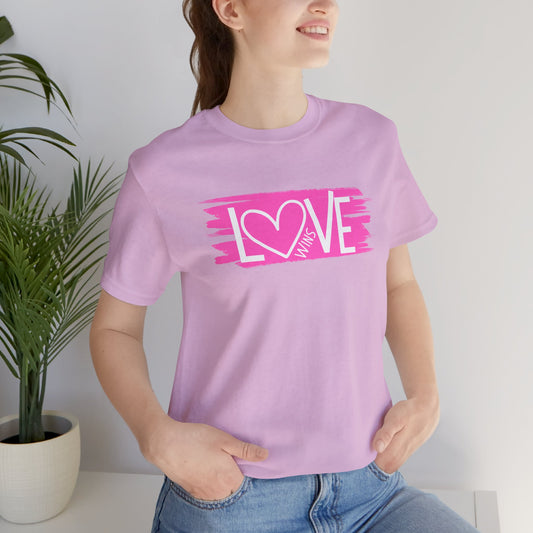 "Love Wins" Short Sleeve Tee - Wear it Boldly to Sat it Loudly!