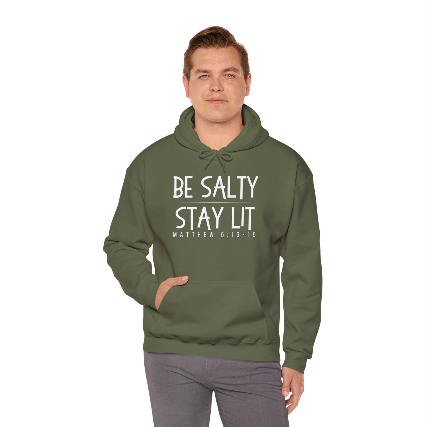 Be Salty Stay Lit Unisex Heavy Blend™ Hooded Sweatshirt