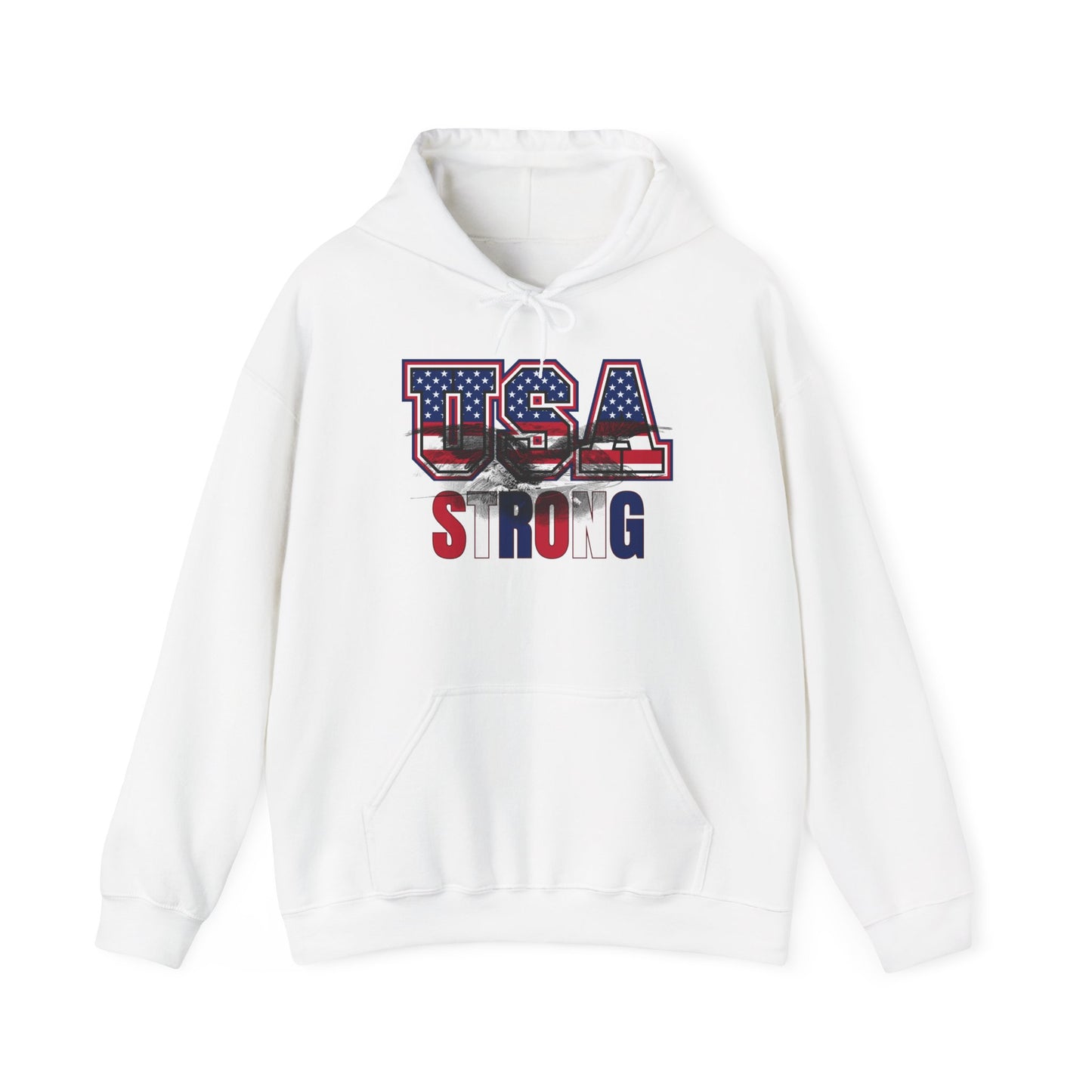 USA Strong Hooded Sweatshirt - Wear it Boldly to Say it Loudly!