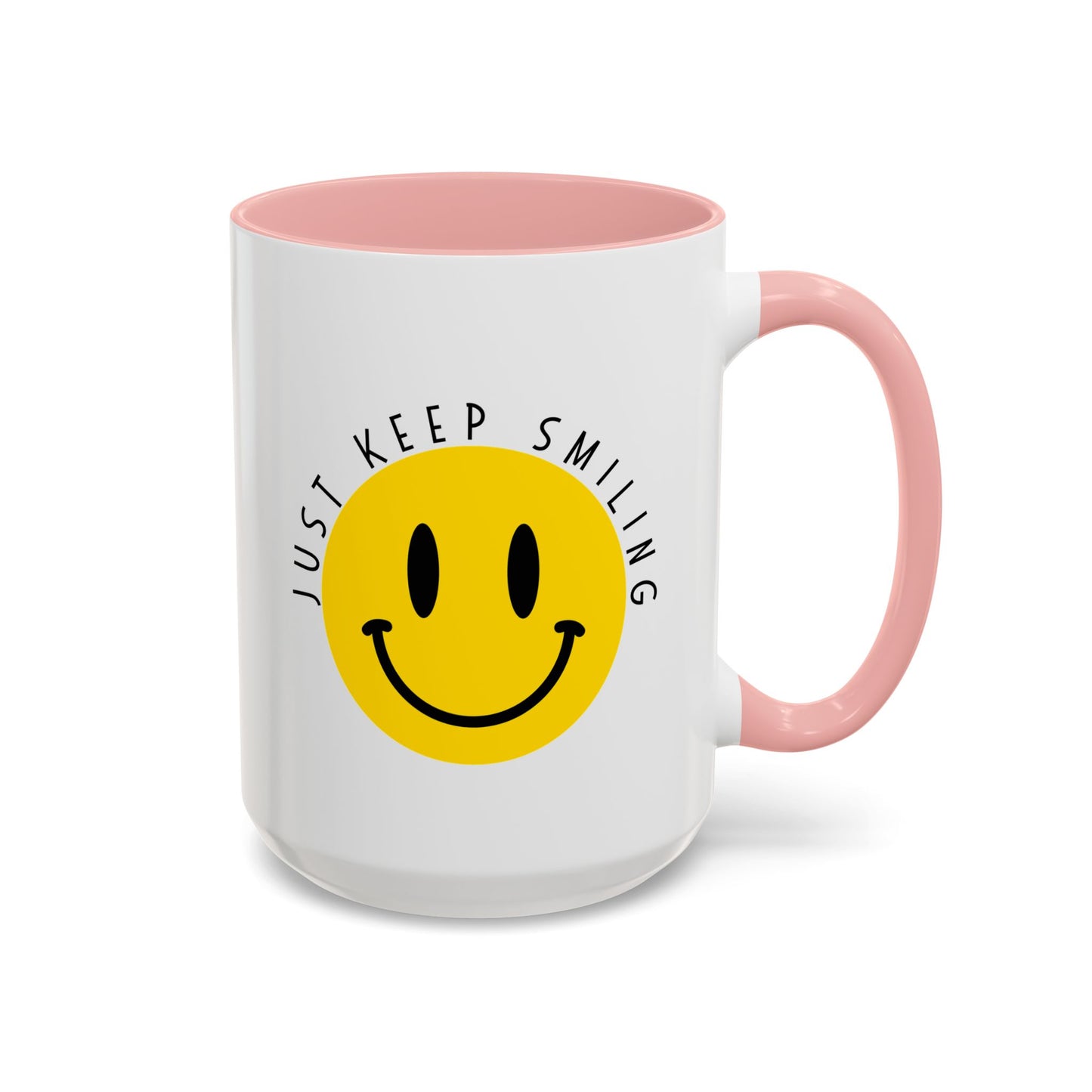 Keep Smiling Accent Coffee Mug (11, 15oz)