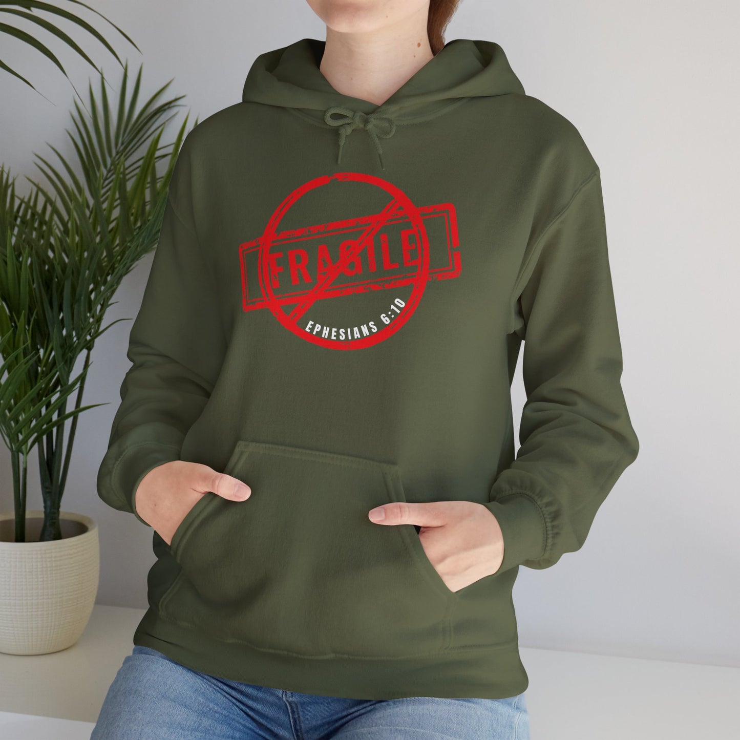 "Not Fragile" Unisex Hooded Sweatshirt - Wear it Boldly to Say it Loudly!