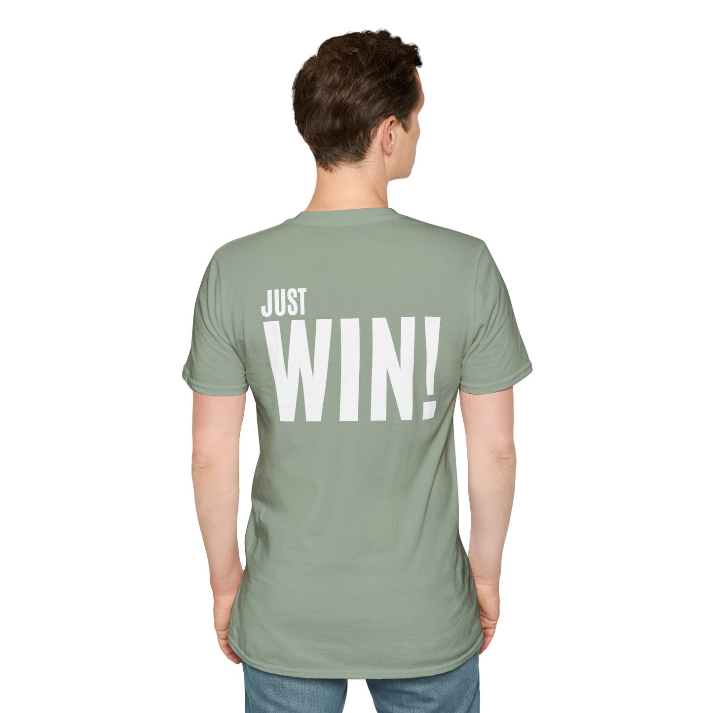 Just Win (FRONT/BACK design( Unisex Softstyle T-Shirt