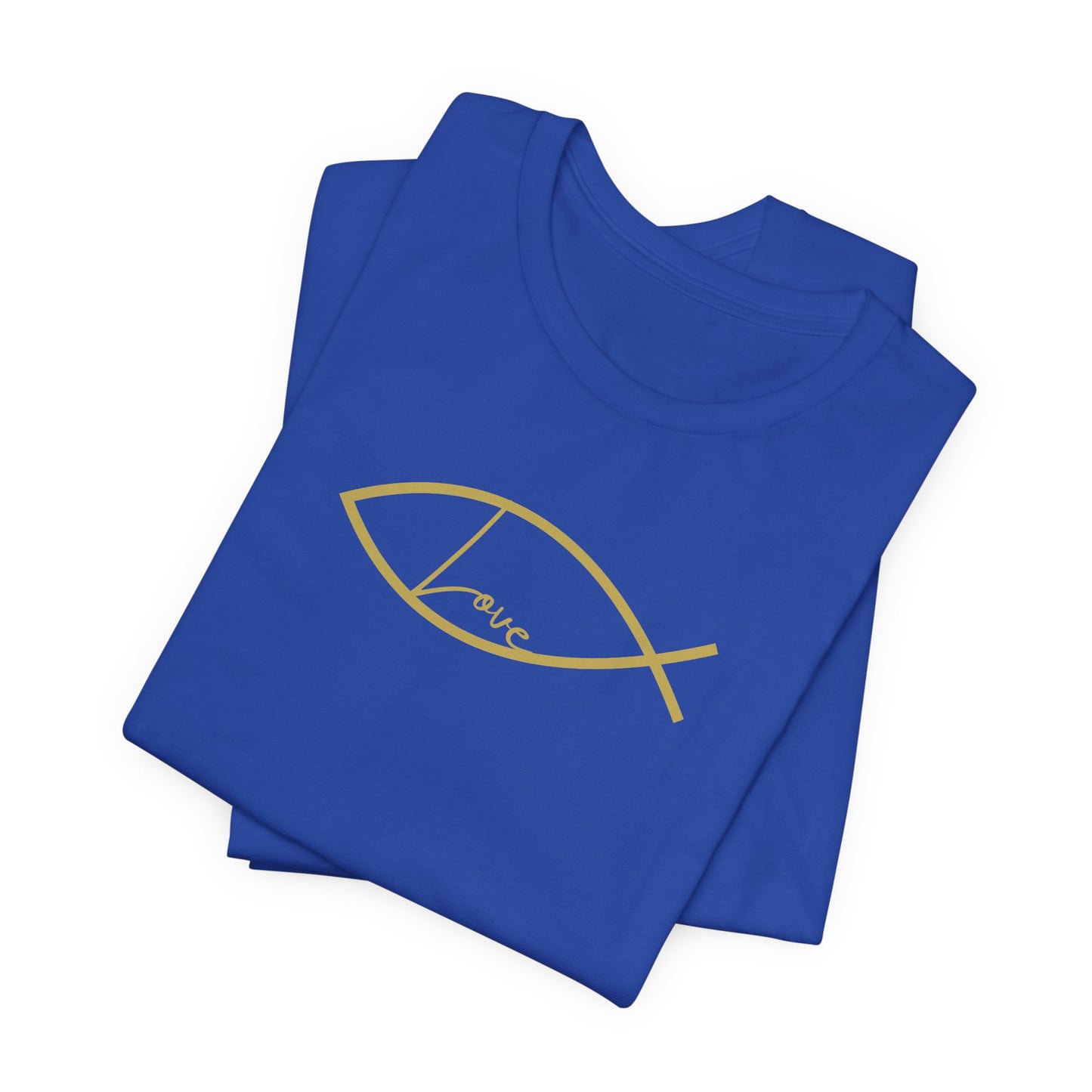 ICHTHYS (Christian Fish) Symbol-  Short Sleeve Tee - WEAR IT BOLDLY TO SAY IT LOUDLY!