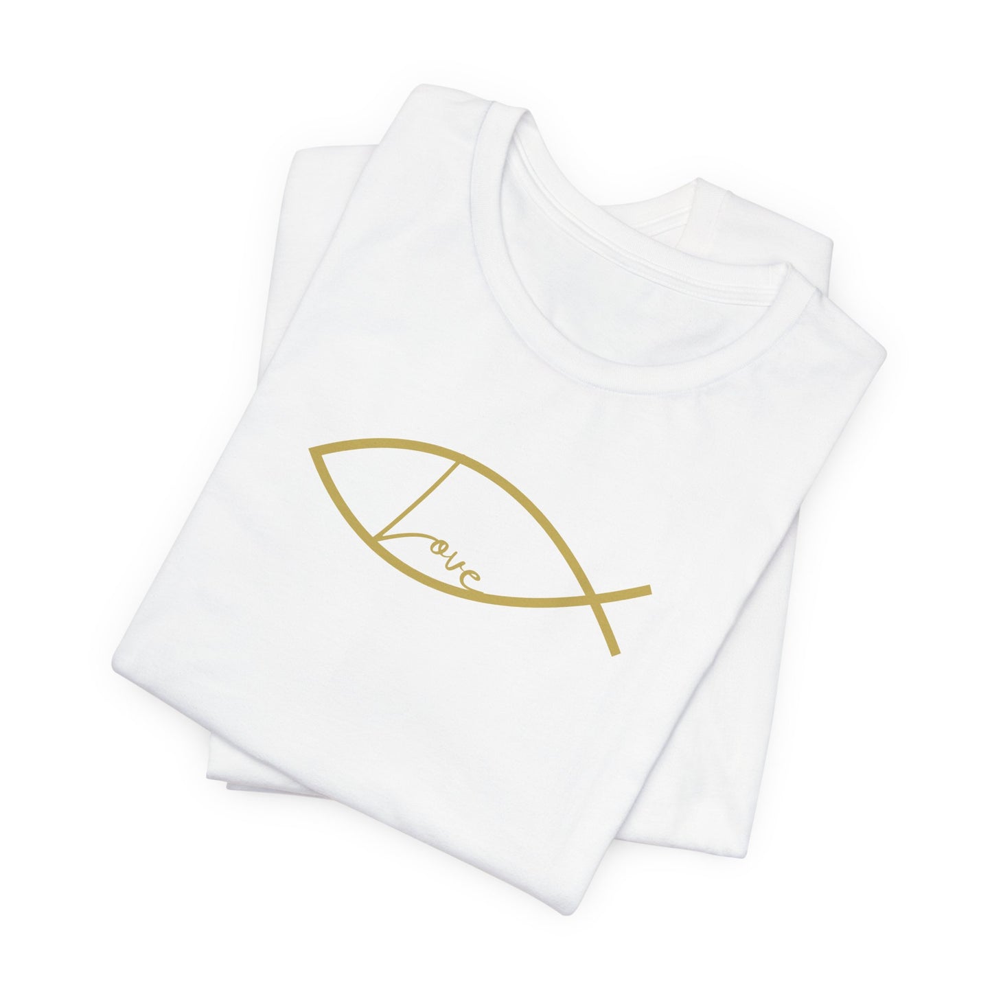 ICHTHYS (Christian Fish) Symbol-  Short Sleeve Tee - WEAR IT BOLDLY TO SAY IT LOUDLY!