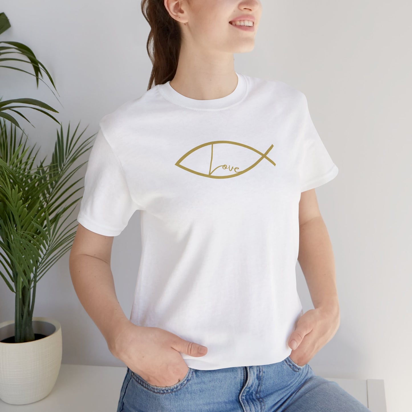 ICHTHYS (Christian Fish) Symbol-  Short Sleeve Tee - WEAR IT BOLDLY TO SAY IT LOUDLY!