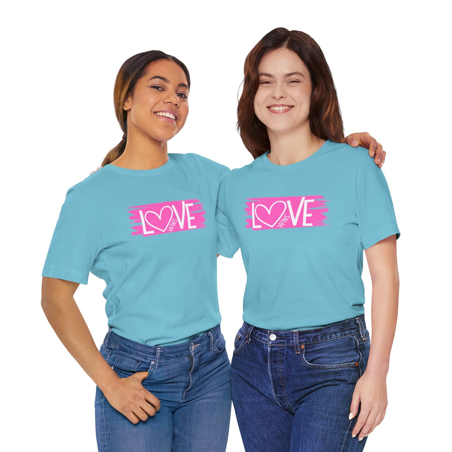 "Love Wins" Short Sleeve Tee - Wear it Boldly to Sat it Loudly!