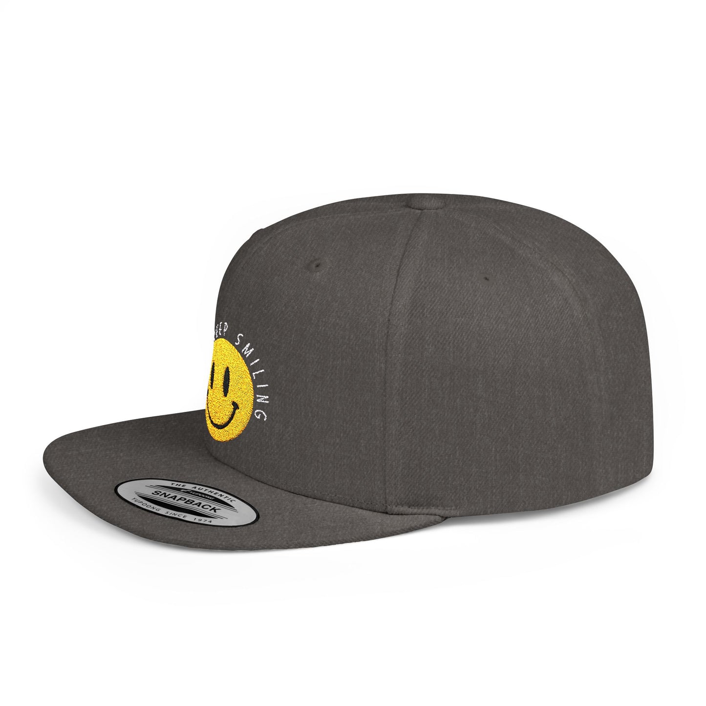 Snapback Cap - Just Keep Smiling Positive Vibes