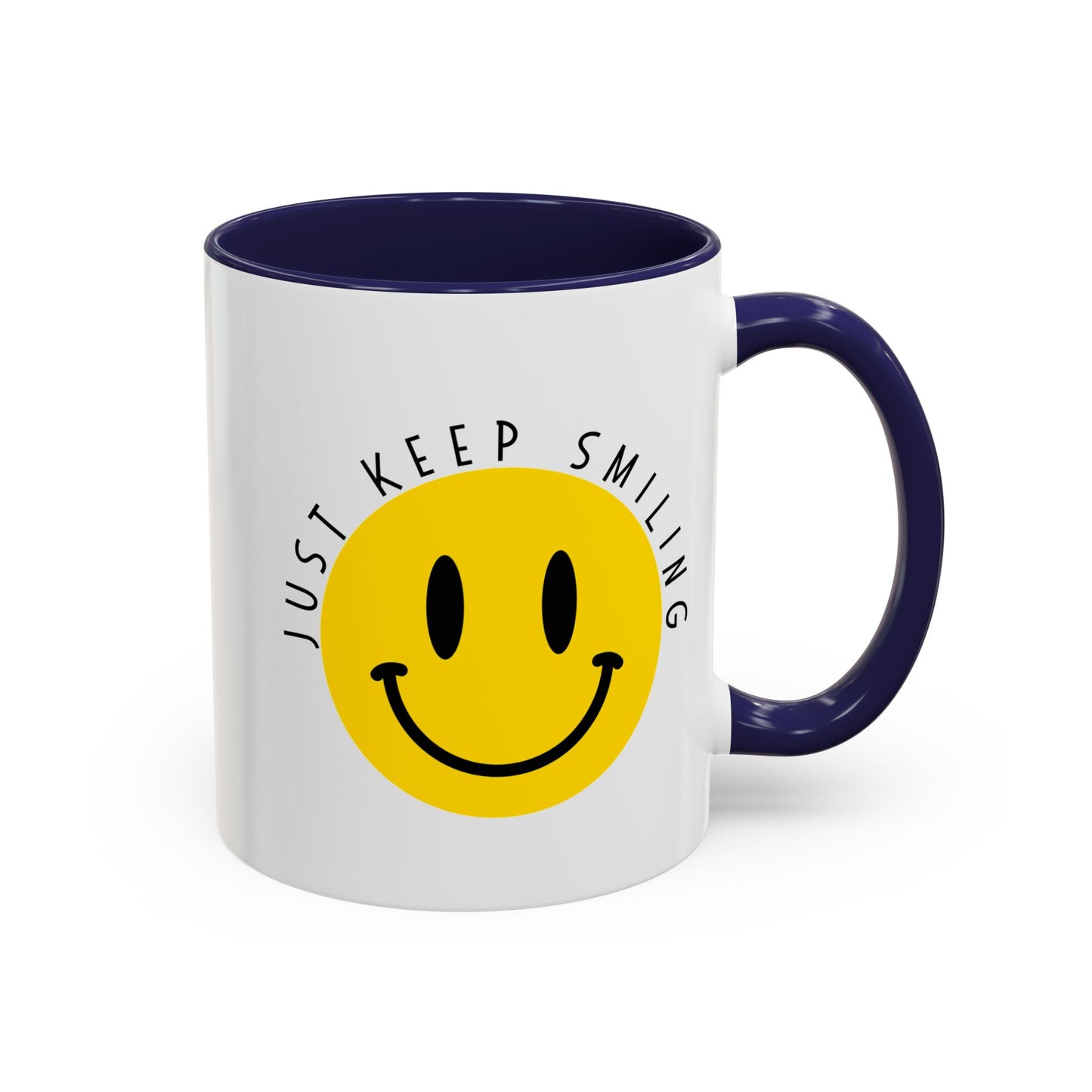 Keep Smiling Accent Coffee Mug (11, 15oz)