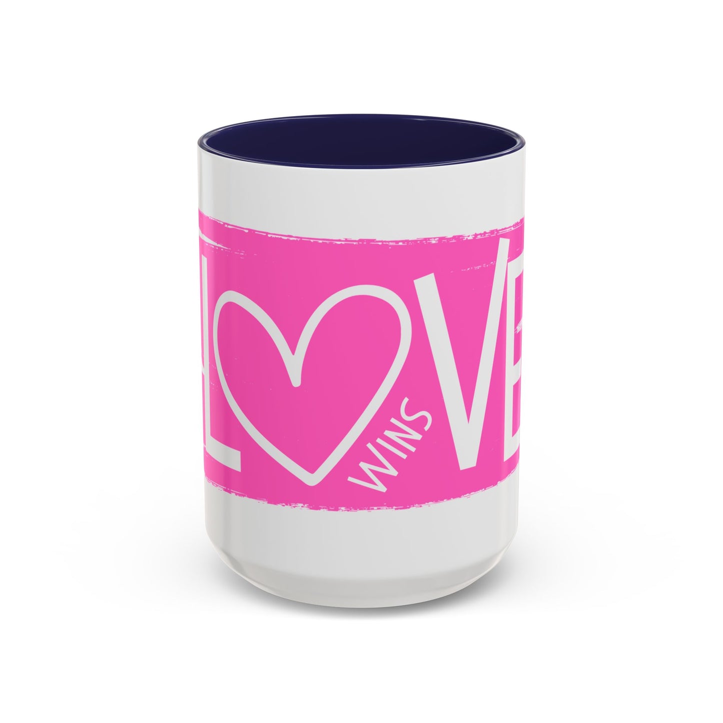 Love Wins Accent Coffee Mug (11, 15oz)