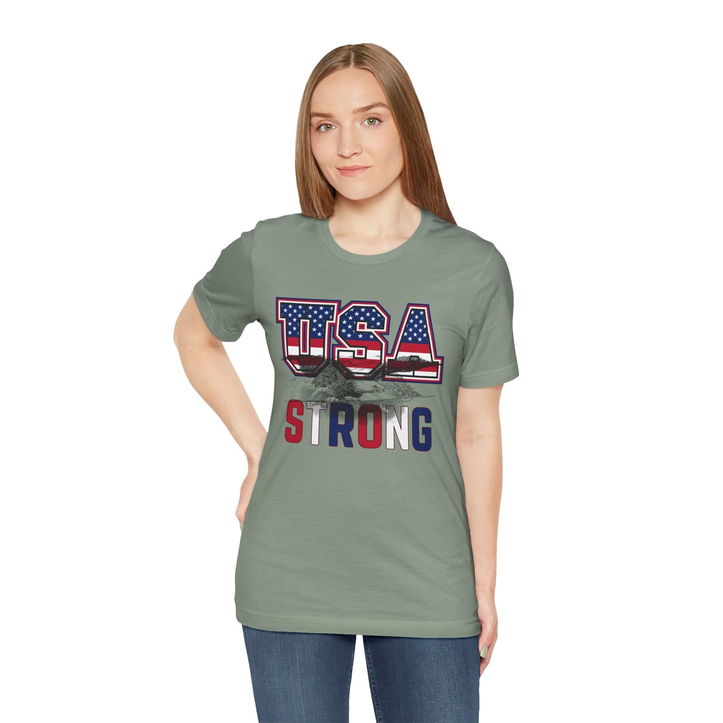 USA Strong Unisex Jersey Short Sleeve Tee - Wear it Boldly to Say it Loudly!