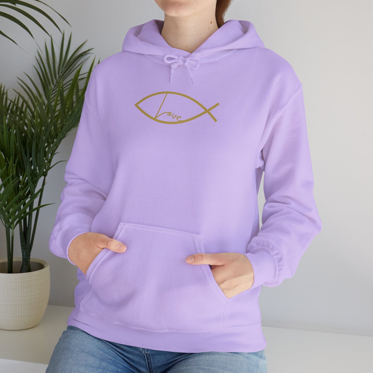 Love- Ichthys Unisex Heavy Blend™ Hooded Sweatshirt - Wear it Boldly to Say it Loudly!