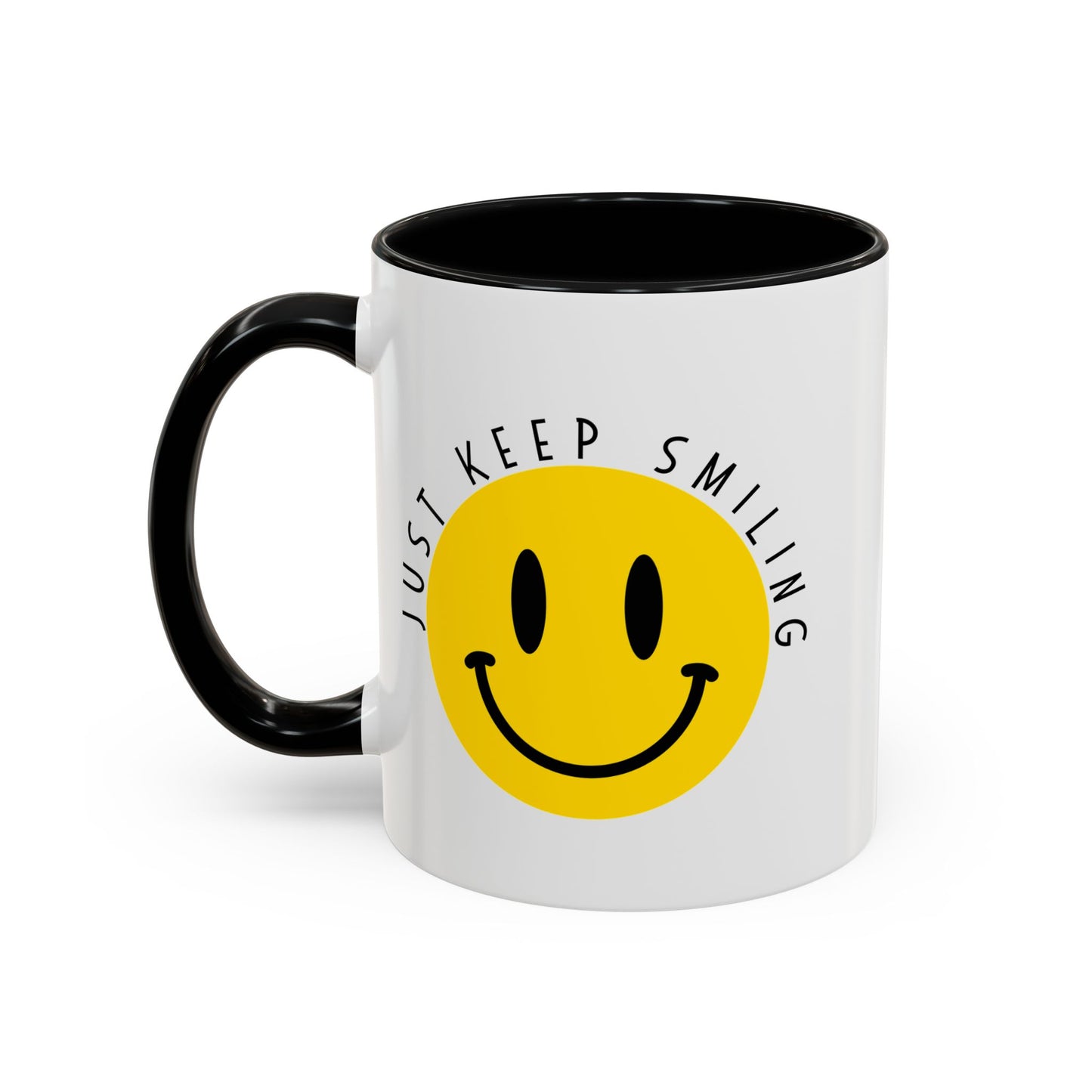 Keep Smiling Accent Coffee Mug (11, 15oz)