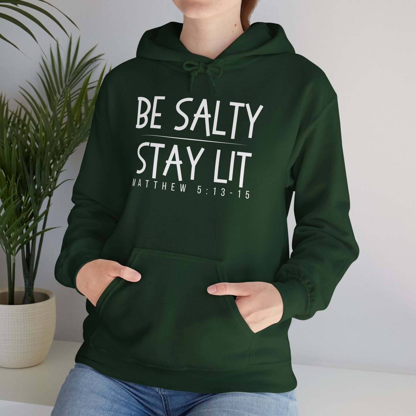 Be Salty Stay Lit Unisex Heavy Blend™ Hooded Sweatshirt