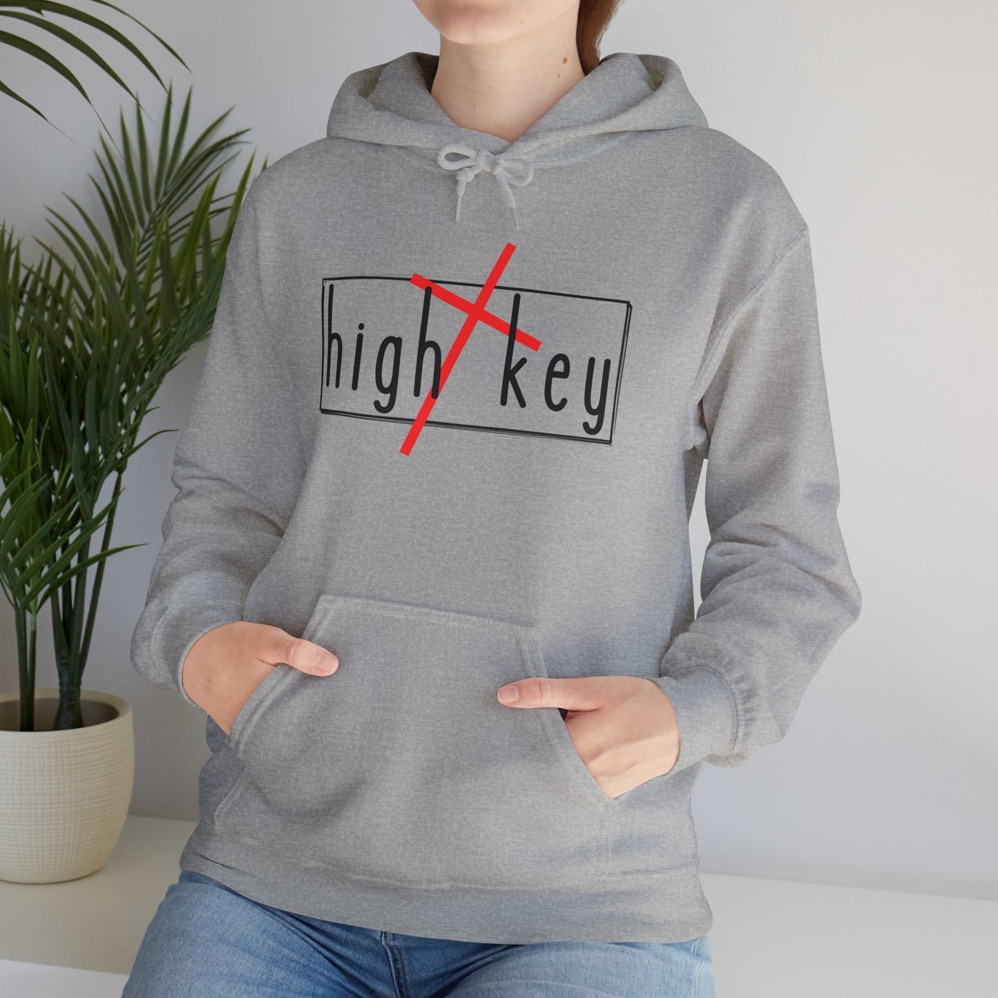 "High Key" Hooded Sweatshirt - Wear it Boldly to Say it Loudly!