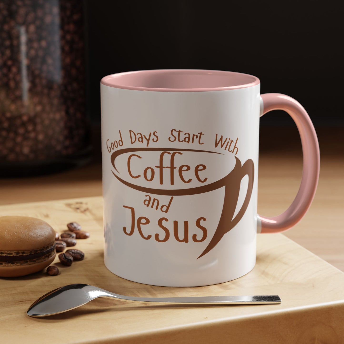 Coffee and Jesus Mug Accent Coffee Mug (11, 15oz)