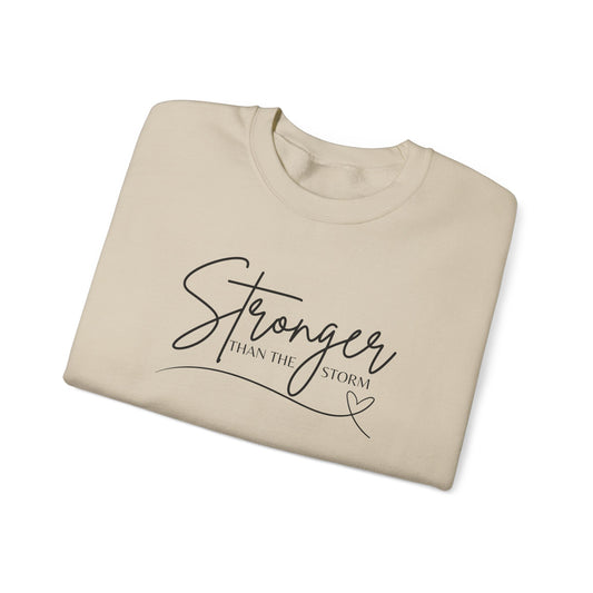 STRONGER than the storm - Crewneck Sweatshirt