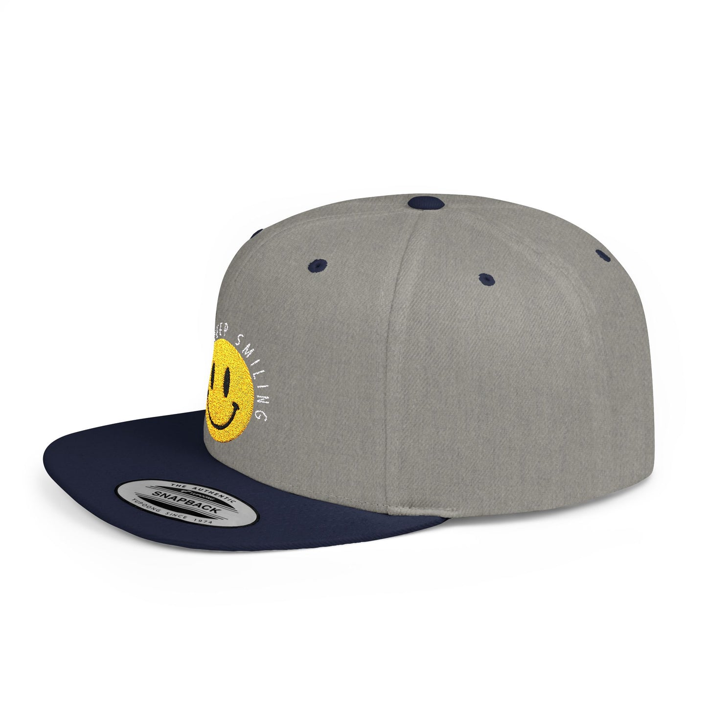 Snapback Cap - Just Keep Smiling Positive Vibes