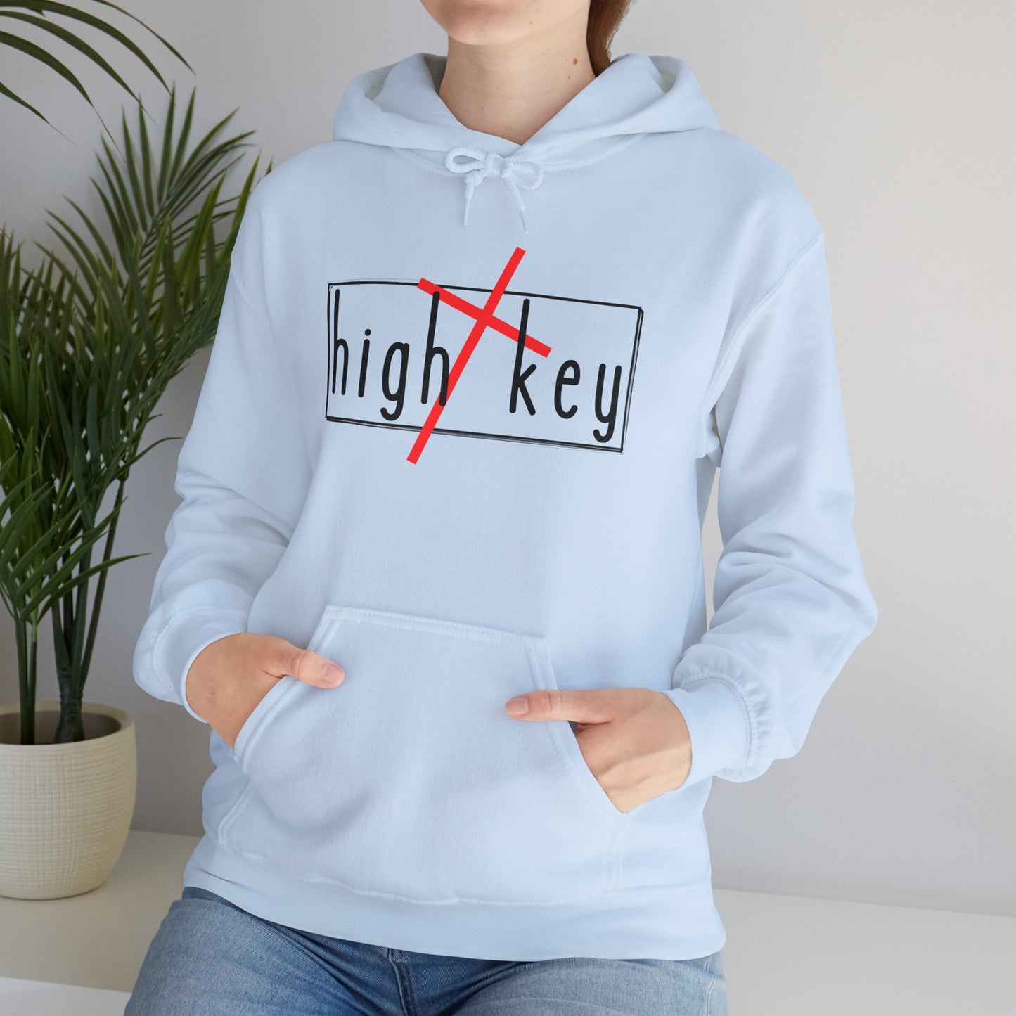 "High Key" Hooded Sweatshirt - Wear it Boldly to Say it Loudly!