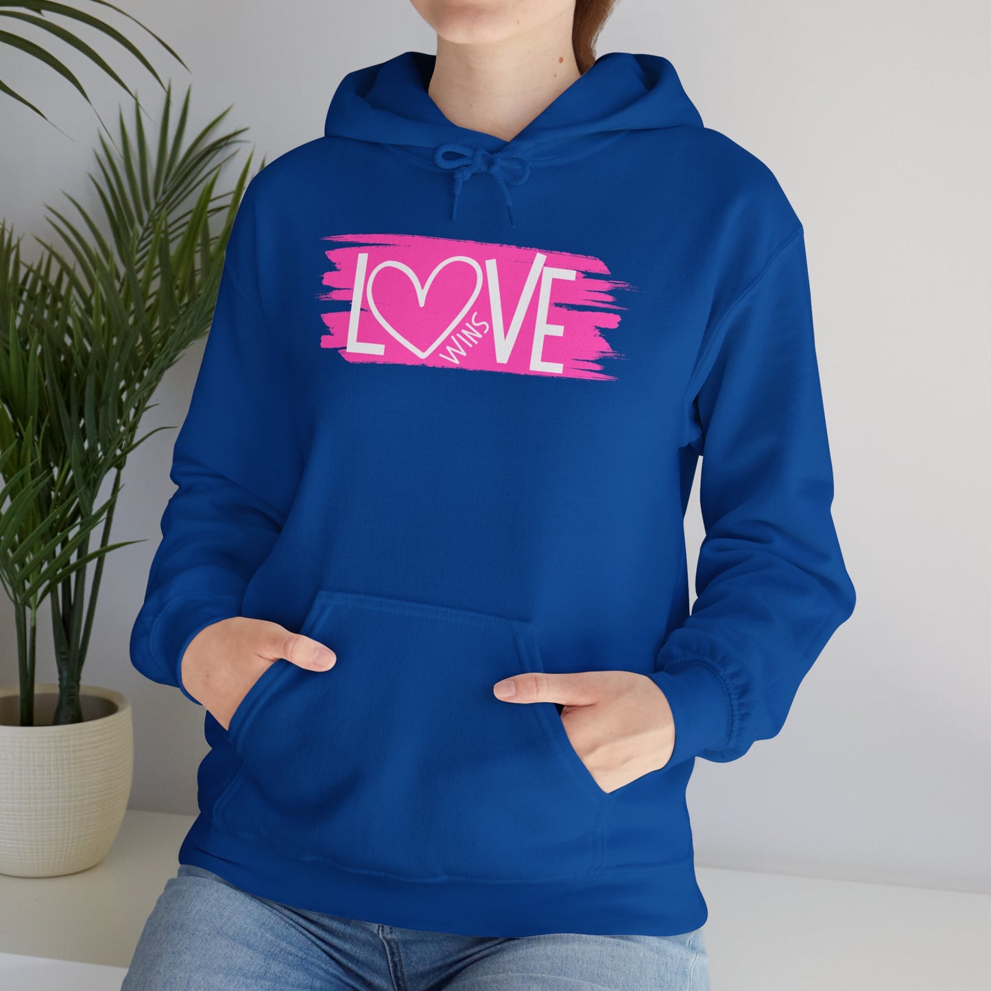 "Love Wins"  Unisex Hooded Sweatshirt - Wear it Boldly to Say it Loudly!