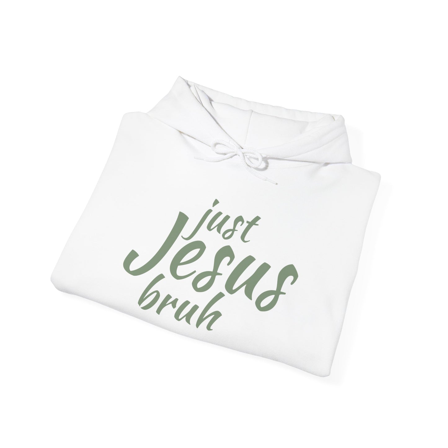 Just Jesus Bruh Unisex Sweatshirt, to represent your faith in Christ - Wear it Boldly to Say it Loudly!