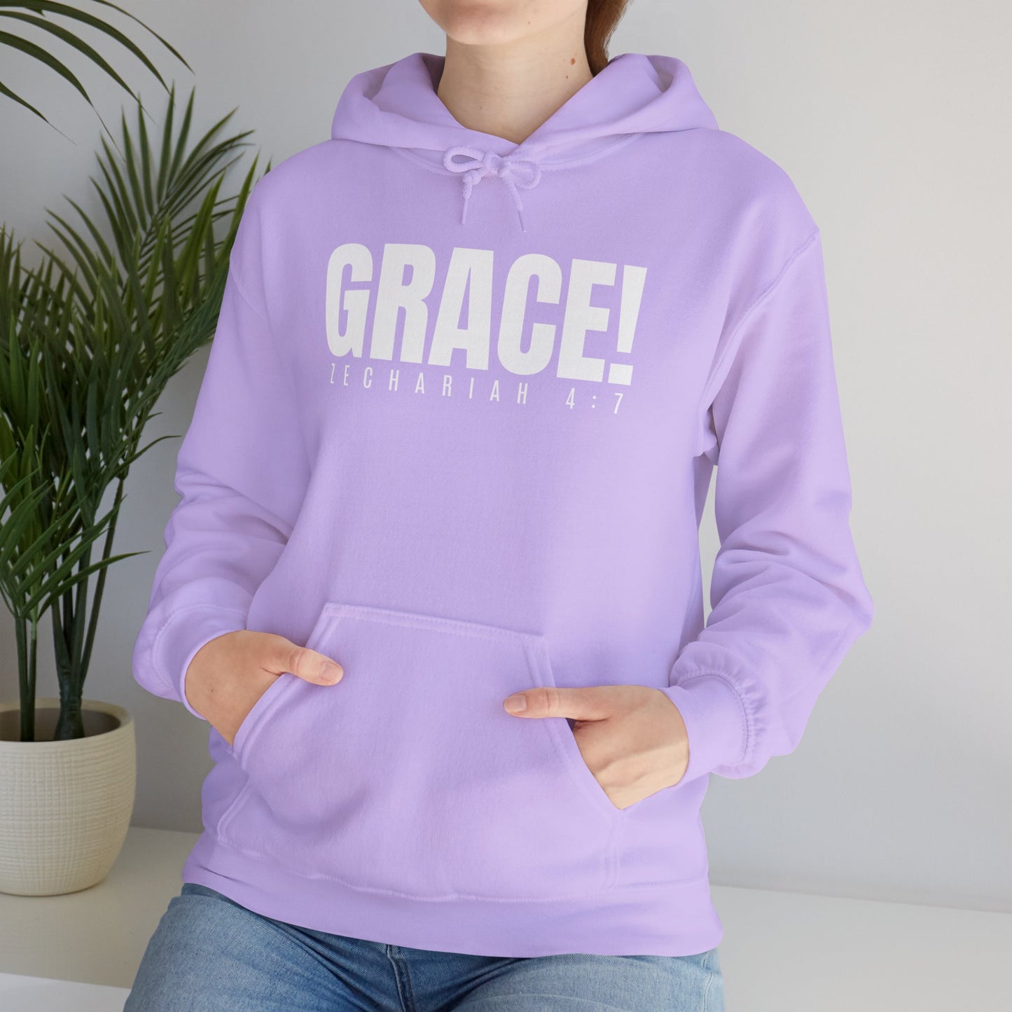 GRACE! (Zech 4:7) Unisex Hooded Sweatshirt - Wear it Boldly to Say it Loudly!