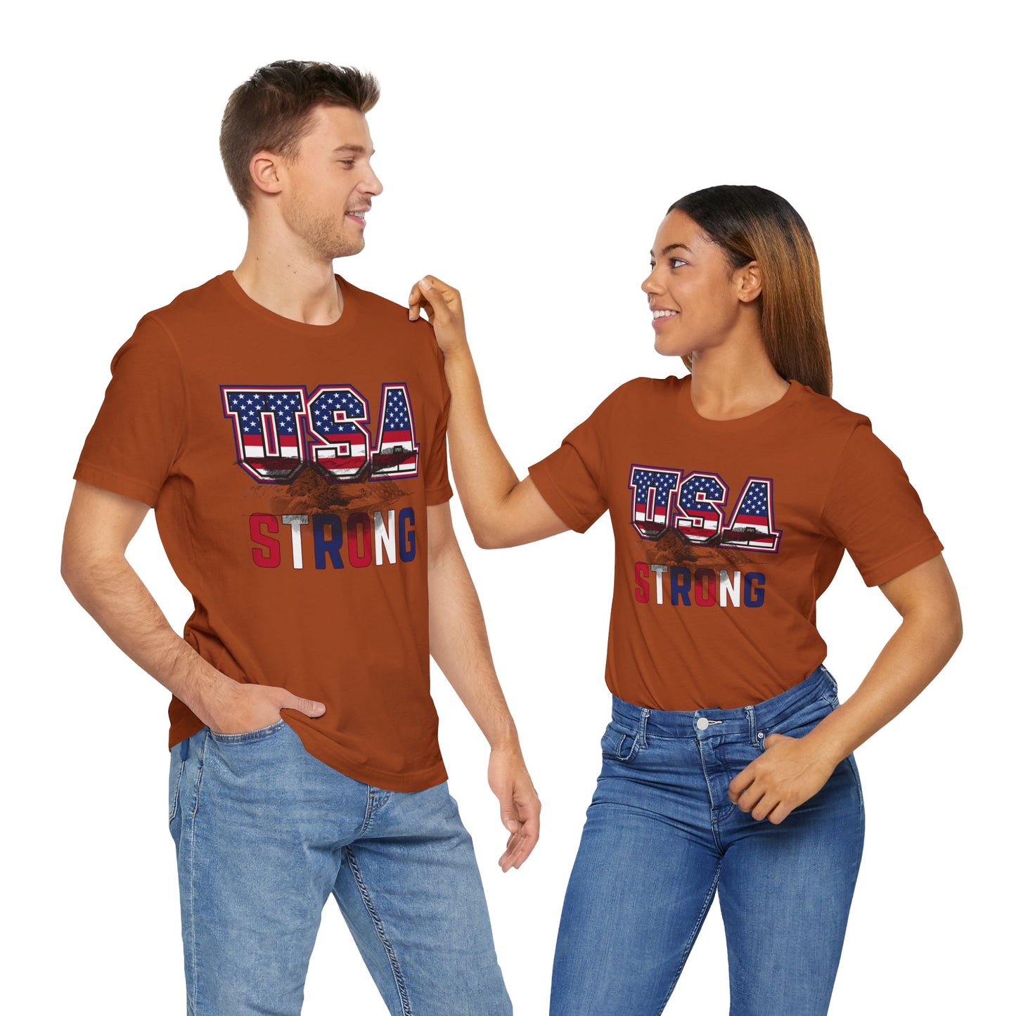 USA Strong Unisex Jersey Short Sleeve Tee - Wear it Boldly to Say it Loudly!