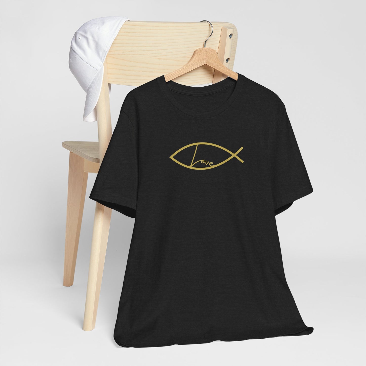 ICHTHYS (Christian Fish) Symbol-  Short Sleeve Tee - WEAR IT BOLDLY TO SAY IT LOUDLY!