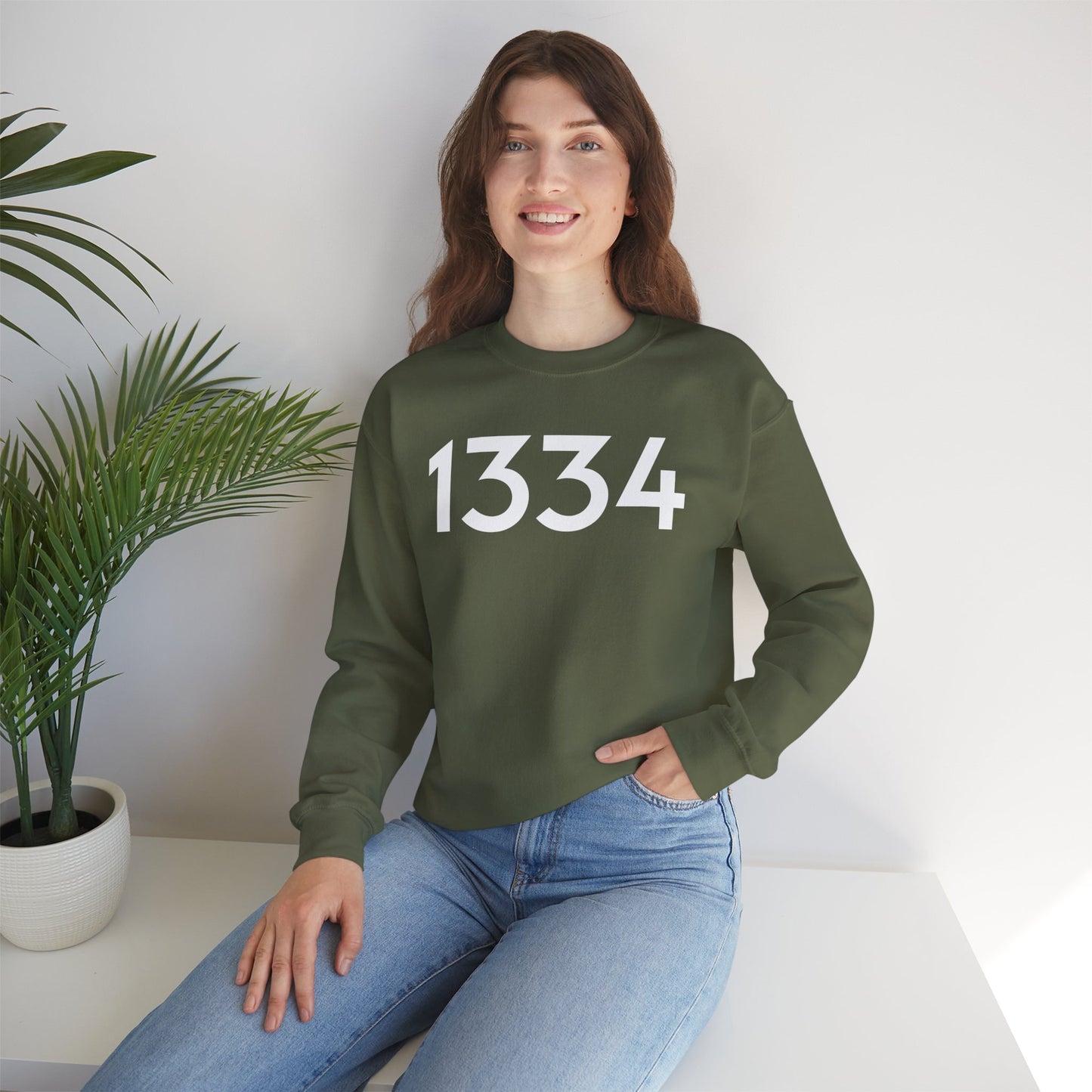 "1334" (John 13:34) Crewneck Sweatshirt