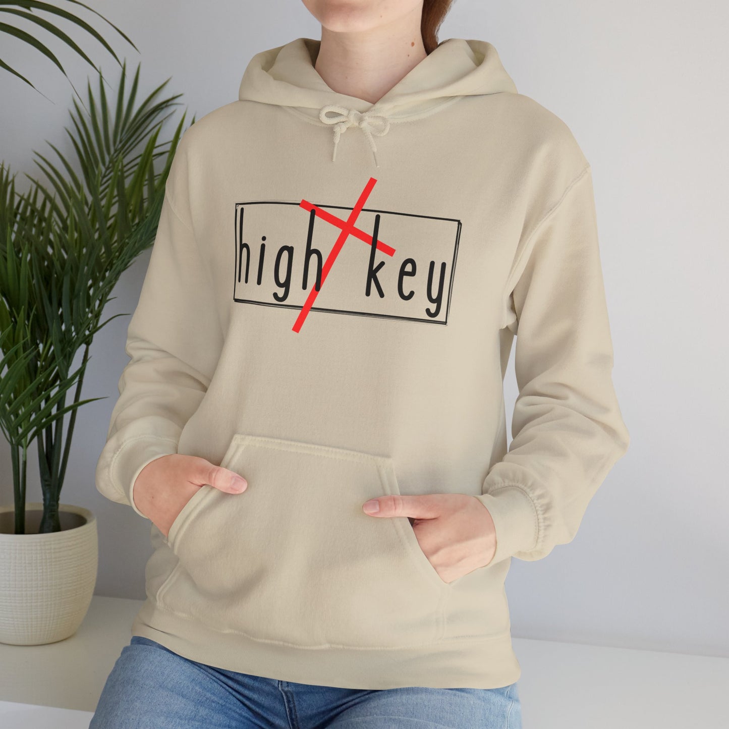 "High Key" Hooded Sweatshirt - Wear it Boldly to Say it Loudly!