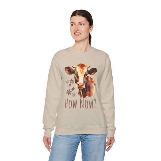 How Now Cow - Unisex Heavy Blend™ Crewneck Sweatshirt