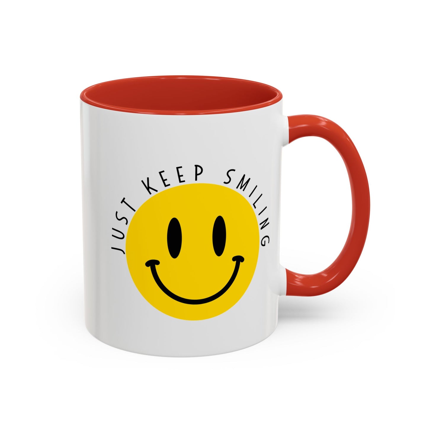 Keep Smiling Accent Coffee Mug (11, 15oz)