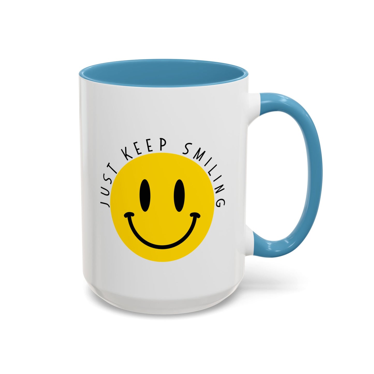 Keep Smiling Accent Coffee Mug (11, 15oz)