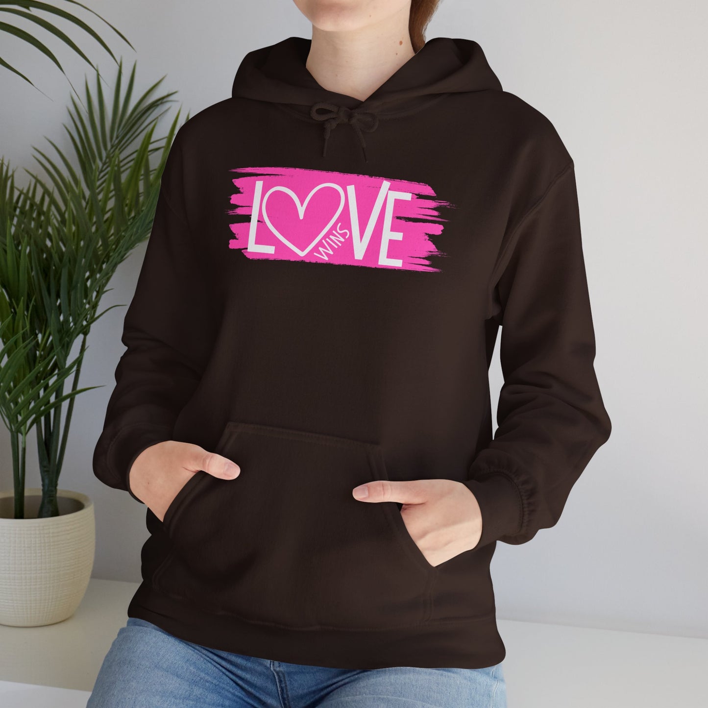 "Love Wins"  Unisex Hooded Sweatshirt - Wear it Boldly to Say it Loudly!