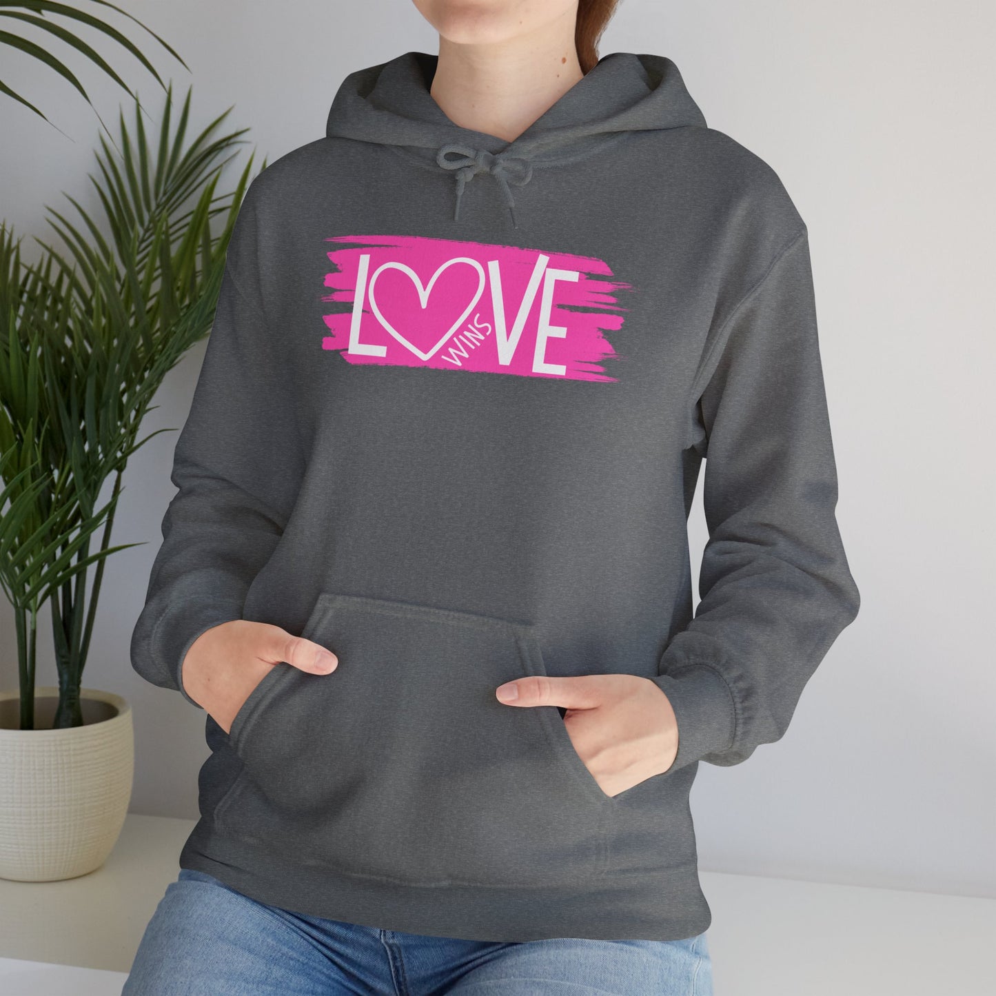 "Love Wins"  Unisex Hooded Sweatshirt - Wear it Boldly to Say it Loudly!