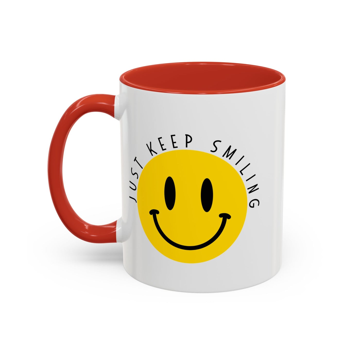 Keep Smiling Accent Coffee Mug (11, 15oz)