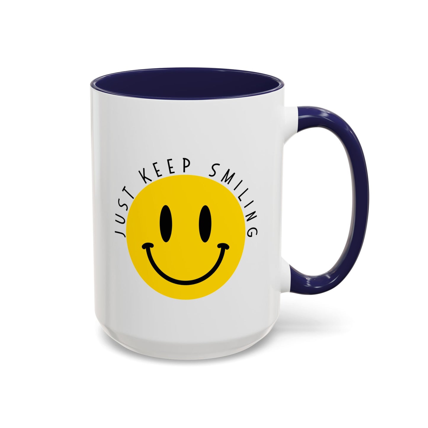 Keep Smiling Accent Coffee Mug (11, 15oz)