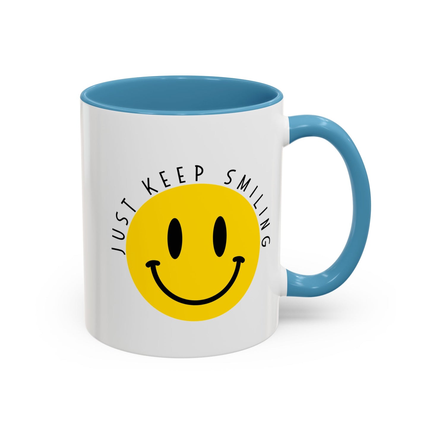 Keep Smiling Accent Coffee Mug (11, 15oz)