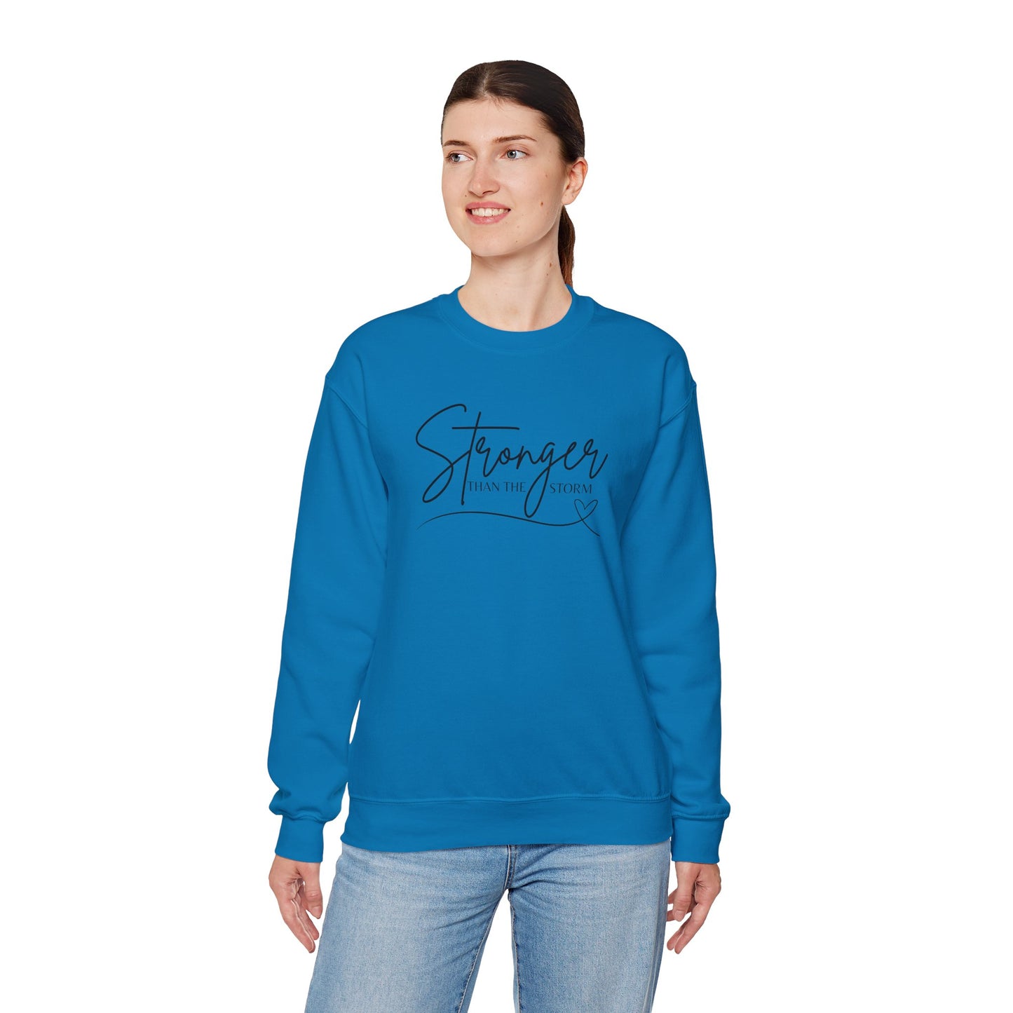 STRONGER than the storm - Crewneck Sweatshirt