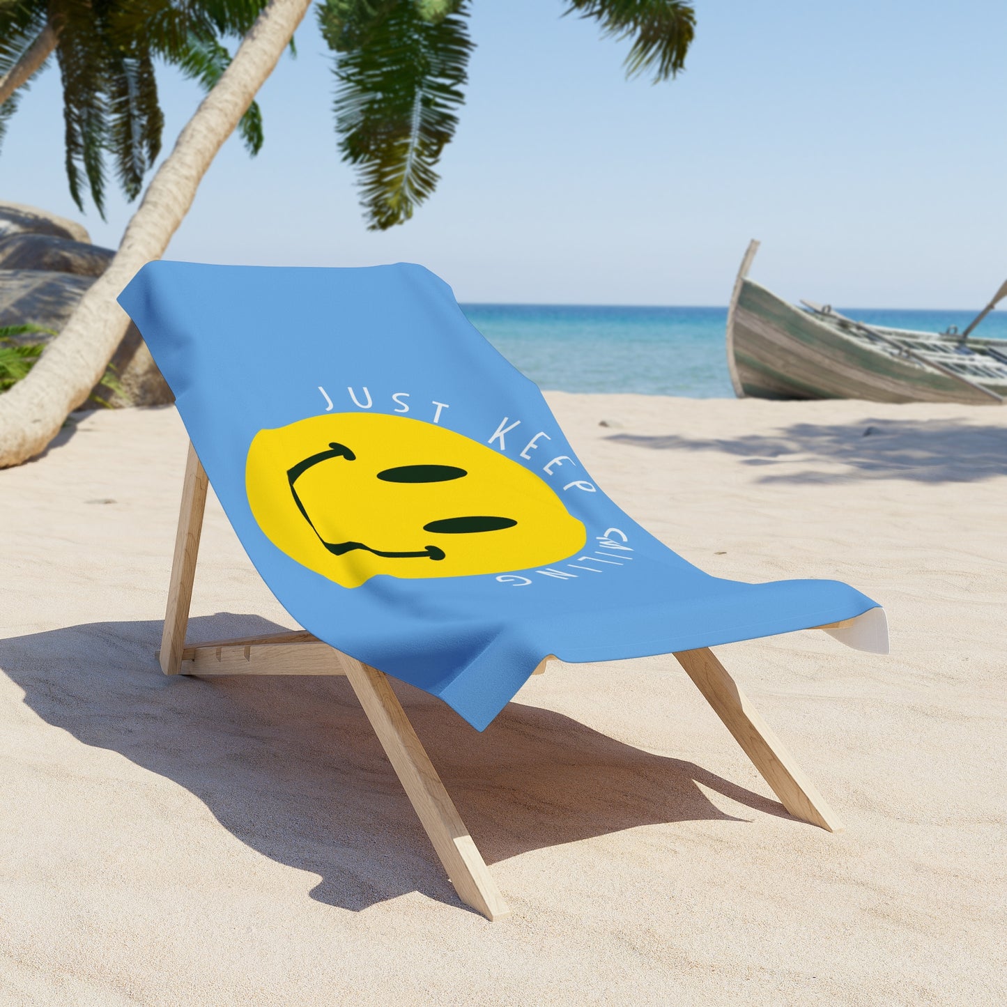 Keep Smiling Beach Towel