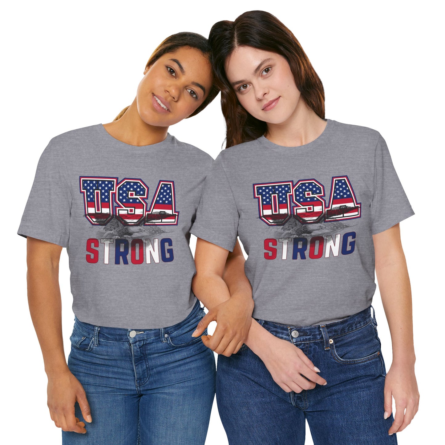 USA Strong Unisex Jersey Short Sleeve Tee - Wear it Boldly to Say it Loudly!