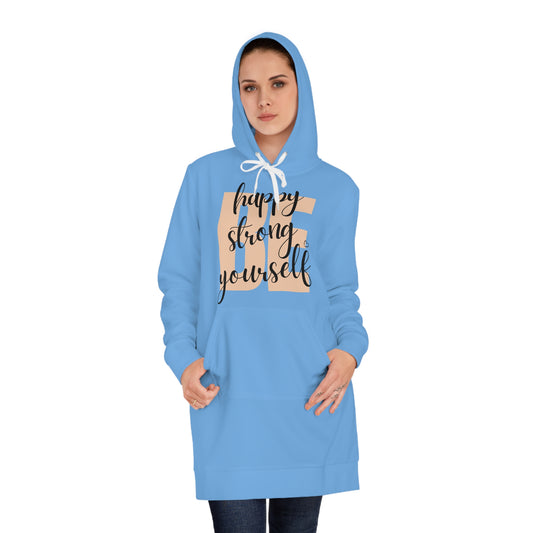 BE Women's Hoodie Dress blue