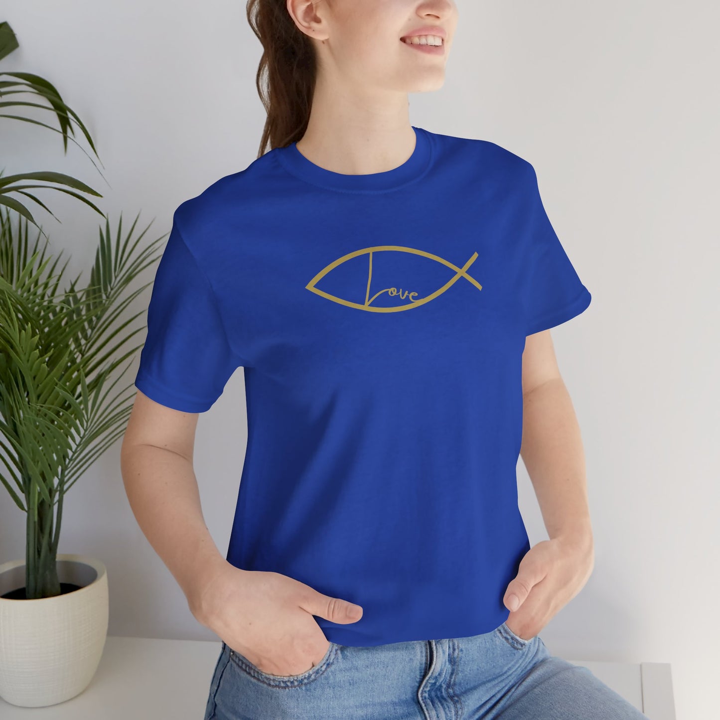 ICHTHYS (Christian Fish) Symbol-  Short Sleeve Tee - WEAR IT BOLDLY TO SAY IT LOUDLY!